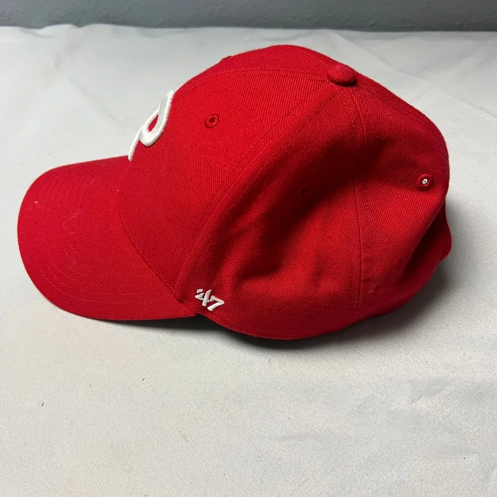 47 Brand Philadelphia Phillies Hat‎ Cap MLB Baseball Red Adjustable OSFA